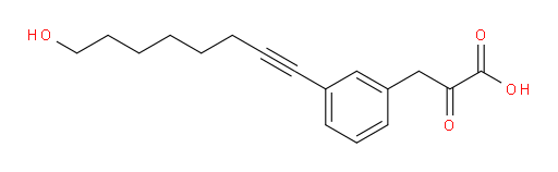 3-(3-(8-hydroxyoct-1-yn-1-yl)phenyl)-2-oxopropanoic acid