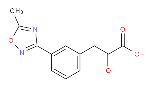 3-(3-(5-methyl-1,2,4-oxadiazol-3-yl)phenyl)-2-oxopropanoic acid