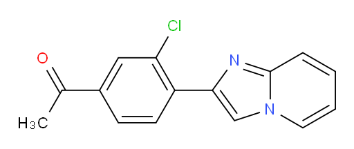 1-(3-chloro-4-(imidazo[1,2-a]pyridin-2-yl)phenyl)ethanone