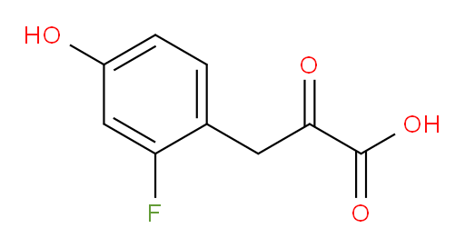 3-(2-fluoro-4-hydroxyphenyl)-2-oxopropanoic acid