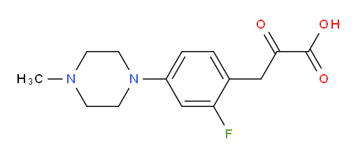 3-(2-fluoro-4-(4-methylpiperazin-1-yl)phenyl)-2-oxopropanoic acid