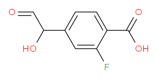 2-fluoro-4-(1-hydroxy-2-oxoethyl)benzoic acid