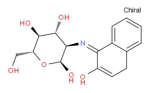 (2S,3R,4R,5S,6R)-6-(hydroxymethyl)-3-((Z)-(2-hydroxynaphthalen-1(4H)-ylidene)amino)tetrahydro-2H-pyran-2,4,5-triol