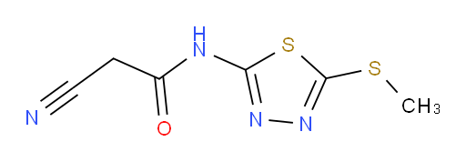 2-cyano-N-(5-(methylthio)-1,3,4-thiadiazol-2-yl)acetamide