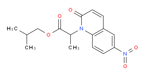 isobutyl 2-(6-nitro-2-oxoquinolin-1(2H)-yl)propanoate