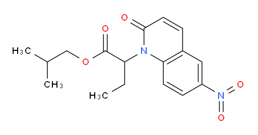 isobutyl 2-(6-nitro-2-oxoquinolin-1(2H)-yl)butanoate