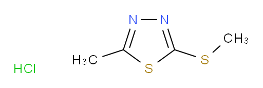 2-methyl-5-(methylthio)-1,3,4-thiadiazole hydrochloride
