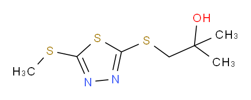 2-methyl-1-((5-(methylthio)-1,3,4-thiadiazol-2-yl)thio)propan-2-ol