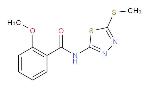 2-methoxy-N-(5-(methylthio)-1,3,4-thiadiazol-2-yl)benzamide