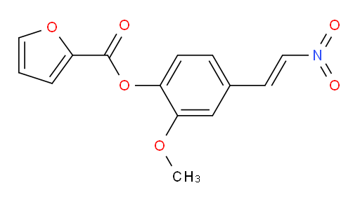 (E)-2-methoxy-4-(2-nitrovinyl)phenyl furan-2-carboxylate