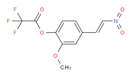 (E)-2-methoxy-4-(2-nitrovinyl)phenyl 2,2,2-trifluoroacetate