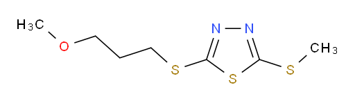 2-((3-methoxypropyl)thio)-5-(methylthio)-1,3,4-thiadiazole