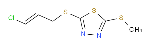 (E)-2-((3-chloroallyl)thio)-5-(methylthio)-1,3,4-thiadiazole