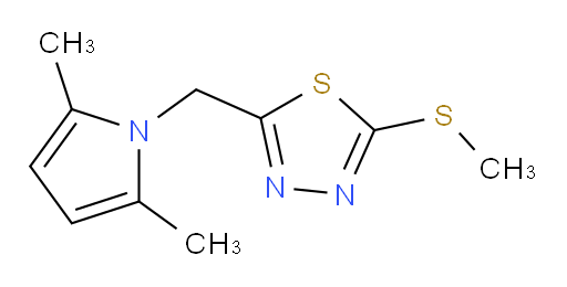2-((2,5-dimethyl-1H-pyrrol-1-yl)methyl)-5-(methylthio)-1,3,4-thiadiazole