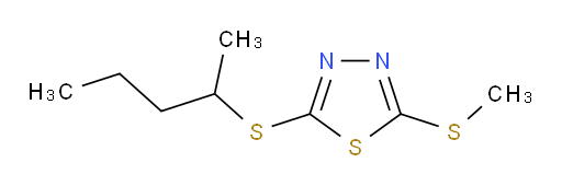2-(methylthio)-5-(pentan-2-ylthio)-1,3,4-thiadiazole