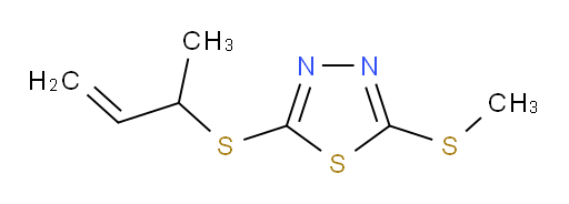 2-(but-3-en-2-ylthio)-5-(methylthio)-1,3,4-thiadiazole