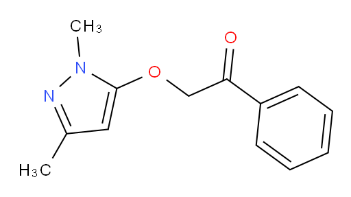 2-((1,3-dimethyl-1H-pyrazol-5-yl)oxy)-1-phenylethanone