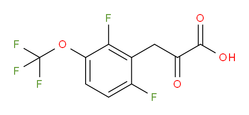 3-(2,6-difluoro-3-(trifluoromethoxy)phenyl)-2-oxopropanoic acid