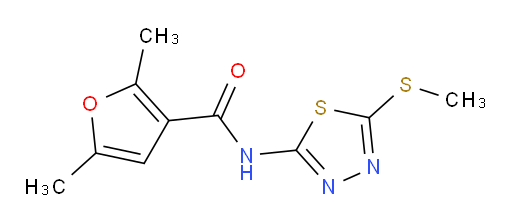 2,5-dimethyl-N-(5-(methylthio)-1,3,4-thiadiazol-2-yl)furan-3-carboxamide