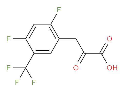 3-(2,4-difluoro-5-(trifluoromethyl)phenyl)-2-oxopropanoic acid