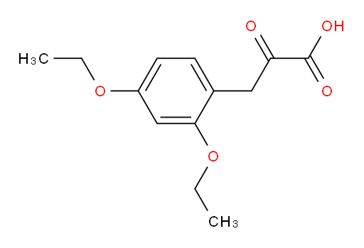 3-(2,4-diethoxyphenyl)-2-oxopropanoic acid