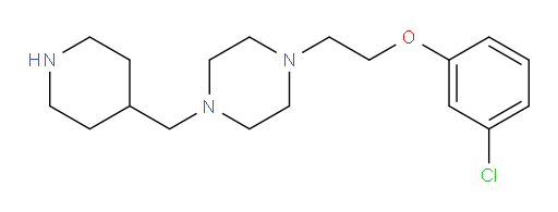 1-(2-(3-chlorophenoxy)ethyl)-4-(piperidin-4-ylmethyl)piperazine