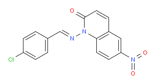 (E)-1-((4-chlorobenzylidene)amino)-6-nitroquinolin-2(1H)-one