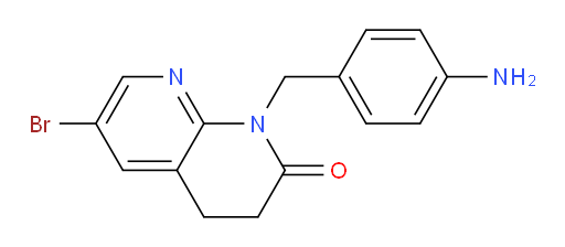 1-(4-aminobenzyl)-6-bromo-3,4-dihydro-1,8-naphthyridin-2(1H)-one