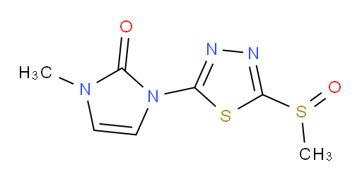 1-methyl-3-(5-(methylsulfinyl)-1,3,4-thiadiazol-2-yl)-1H-imidazol-2(3H)-one