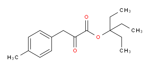 3-ethylpentan-3-yl 2-oxo-3-(p-tolyl)propanoate