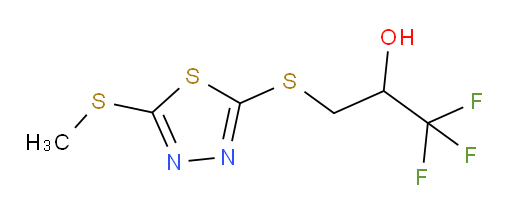 1,1,1-trifluoro-3-((5-(methylthio)-1,3,4-thiadiazol-2-yl)thio)propan-2-ol