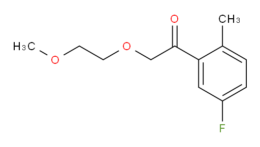 1-(5-fluoro-2-methylphenyl)-2-(2-methoxyethoxy)ethanone