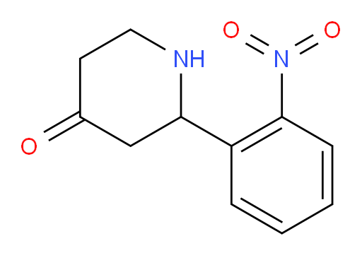 2-(2-nitrophenyl)piperidin-4-one