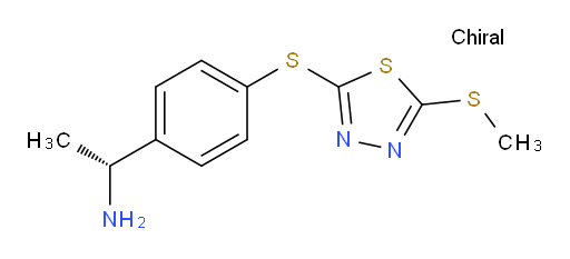 (R)-1-(4-((5-(methylthio)-1,3,4-thiadiazol-2-yl)thio)phenyl)ethanamine