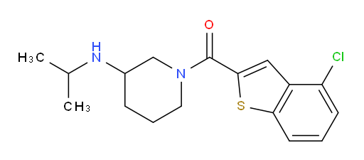(4-chlorobenzo[b]thiophen-2-yl)(3-(isopropylamino)piperidin-1-yl)methanone