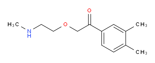 1-(3,4-dimethylphenyl)-2-(2-(methylamino)ethoxy)ethanone