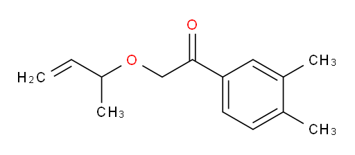 2-(but-3-en-2-yloxy)-1-(3,4-dimethylphenyl)ethanone
