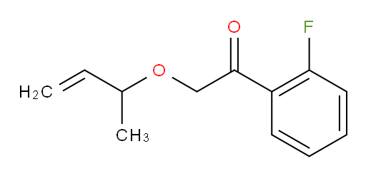 2-(but-3-en-2-yloxy)-1-(2-fluorophenyl)ethanone