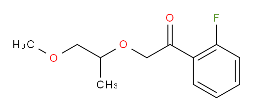 1-(2-fluorophenyl)-2-((1-methoxypropan-2-yl)oxy)ethanone