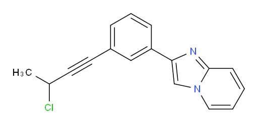 2-(3-(3-chlorobut-1-yn-1-yl)phenyl)imidazo[1,2-a]pyridine
