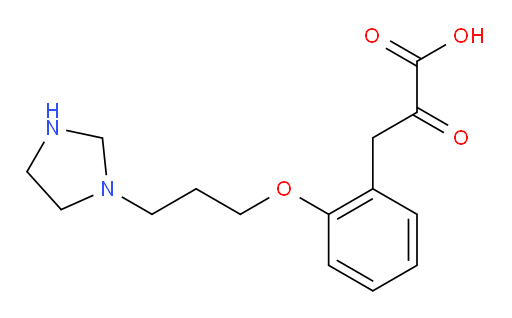 3-(2-(3-(imidazolidin-1-yl)propoxy)phenyl)-2-oxopropanoic acid