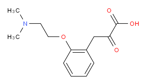 3-(2-(2-(dimethylamino)ethoxy)phenyl)-2-oxopropanoic acid