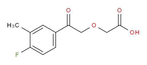 2-(2-(4-fluoro-3-methylphenyl)-2-oxoethoxy)acetic acid