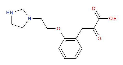 3-(2-(2-(imidazolidin-1-yl)ethoxy)phenyl)-2-oxopropanoic acid