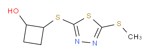 2-((5-(methylthio)-1,3,4-thiadiazol-2-yl)thio)cyclobutanol