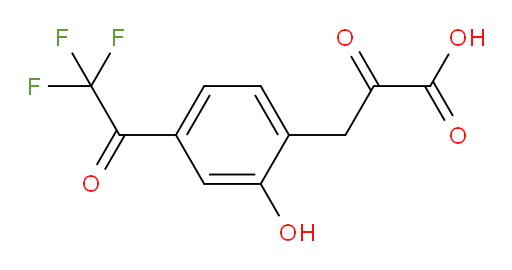 3-(2-hydroxy-4-(2,2,2-trifluoroacetyl)phenyl)-2-oxopropanoic acid