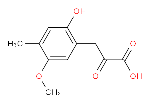 3-(2-hydroxy-5-methoxy-4-methylphenyl)-2-oxopropanoic acid