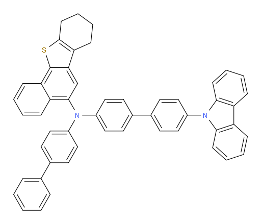 N-(4'-(9H-carbazol-9-yl)-[1,1'-biphenyl]-4-yl)-N-([1,1'-biphenyl]-4-yl)-7,8,9,10-tetrahydrobenzo[b]naphtho[2,1-d]thiophen-5-amine