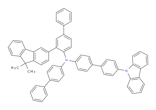 N-(4'-(9H-carbazol-9-yl)-[1,1'-biphenyl]-4-yl)-N-([1,1'-biphenyl]-4-yl)-3-(9,9-dimethyl-9H-fluoren-3-yl)-[1,1'-biphenyl]-4-amine