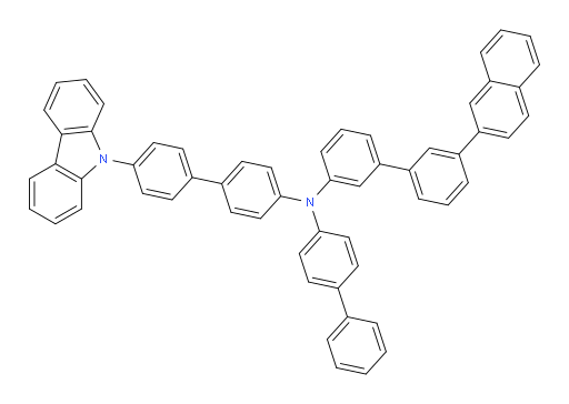 N-(4'-(9H-carbazol-9-yl)-[1,1'-biphenyl]-4-yl)-N-([1,1'-biphenyl]-4-yl)-3'-(naphthalen-2-yl)-[1,1'-biphenyl]-3-amine